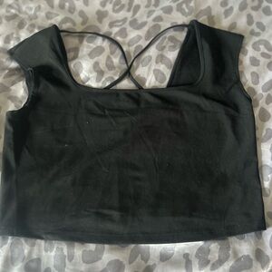 Wild Fable Black Crop Top